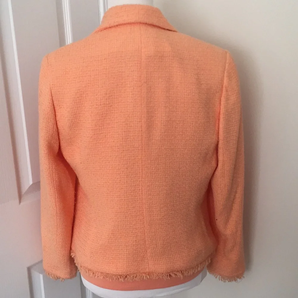 Vintage Sag Harbor Textured Blazer & Shell Set - Coral Size 10